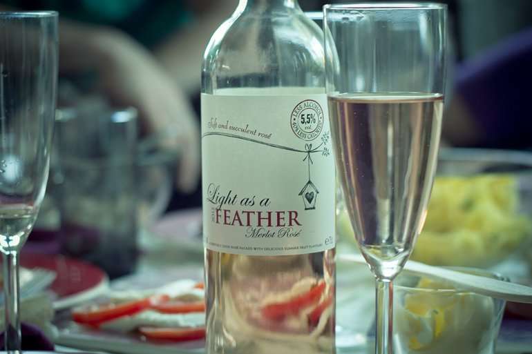 light as a feather wine